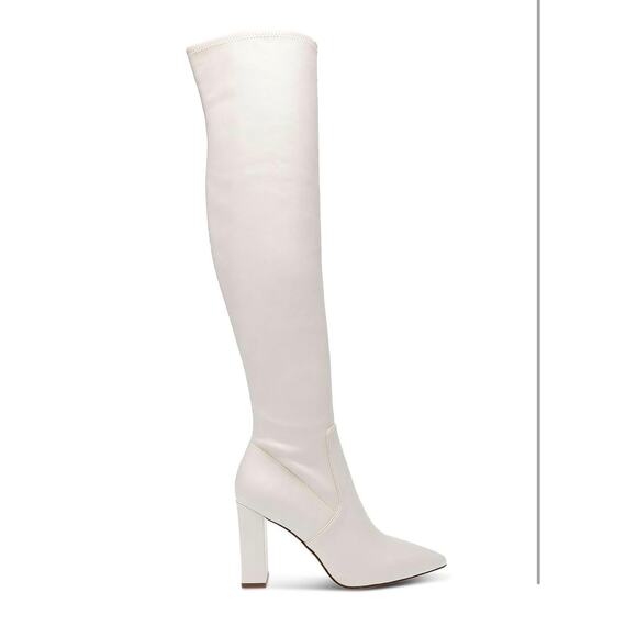 Wild Pair Womens Knee-High Boots Ivory Size 8 ( Display item ) NEW # Box M708 - Picture 3 of 4